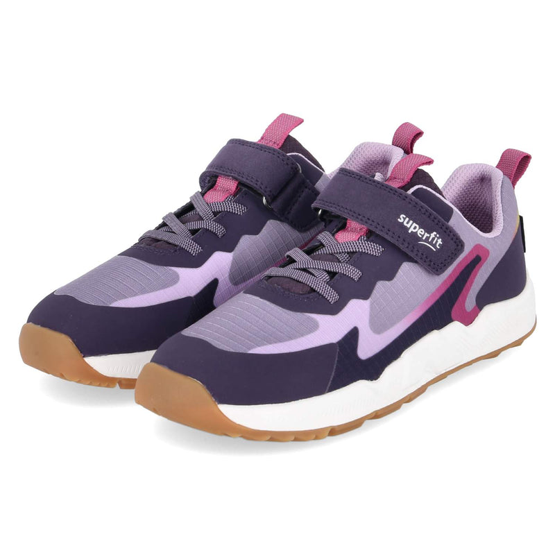 Kinder-Sneaker AGOS von Superfit in Lila mit Klettverschluss