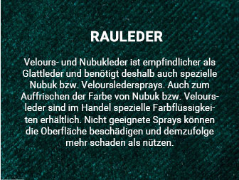 Schuhpflege Obermaterialien Rauleder