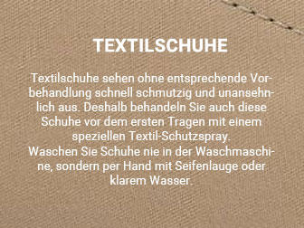 Schuhpflege Obermaterialien Textilschuhe